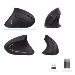 TooQ TQMWG-1104-B mouse Universale Mano destra RF Wireless Ottico 3200 DPI - Vista aggiuntiva 3