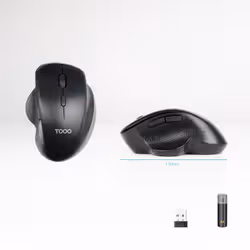 TooQ TQMWG-1105-B mouse Universale Mano destra RF Wireless Ottico 1600 DPI - Vista aggiuntiva 2