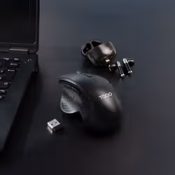 TooQ TQMWG-1105-B mouse Universale Mano destra RF Wireless Ottico 1600 DPI - Vista aggiuntiva 3