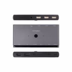 Nanocable 10.12.0003 switch per keyboard-video-mouse (kvm) Grigio - Vista aggiuntiva 3
