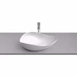 Lavabo da appoggio CARATTERISTICHE TECNICHE Asimmetrico Configurazione foro rubinetto: Senza foro rubinetteria Forma: Tondo F ...
