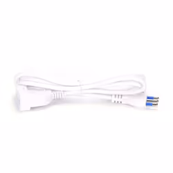La prolunga elettrica di colore bianco con cavo da 5 metri - sezione 3G1 mm² - ha una spina 16A e una presa attacco bipasso c ...