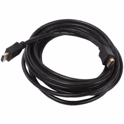 Il cavo HDMI ad alta velocità con Ethernet di colore nero e dalla lunghezza di 5 metri consente di collegare due dispositivi ...