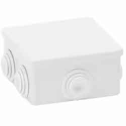 cassetta derivazione esterno pressacavo impianto elettrico 80x80x40mm quadrato completa di pressa cavi fora bili. struttura i ...