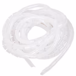 Il tubo copricavo a spirale da 10 metri con diametro di 10 mm di colore bianco è ideale per raccogliere e avvolgere ogni tipo ...