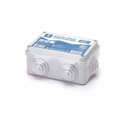 cassetta derivazione esterno pressacavo impianto elettrico rettangolare 120x80x50mm completa di pressa cavi fora bili. strutt ...