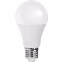 La lampadina a Led con attacco E27, comunemente detto "attacco grande", con forma A60 a bulbo da 9W, corrispondente ad una tr ...