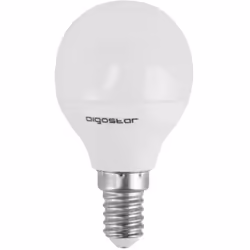 lampadina led miniglobo G45 E14 F bianco caldo 6 watt alimentazione 220-240 volt consumo di energia per 1000ore 6kwh/1000h eq ...