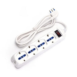 Aigostar - multipresa elettrica bipasso schuko interruttore spina piatta 4 prese bipasso 10-16A schuko