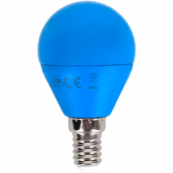 La lampadina a Led con attacco E14, comunemente detto "attacco piccolo", con forma G45 a sfera 4W, corrispondente ad una trad ...