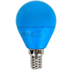 Lampadina Led E14 G45 a sfera 4W Blu Aigostar