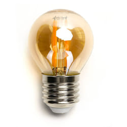 Lampadina Led Vintage a Filamento E27 G45 a sfera 4W Bianco caldo 2200K Aigostar