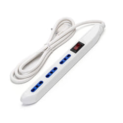 Aigostar - Ciabatta multipresa elettrica Slim 3 posti con cavo da 1,5m &8211 Spina 10A e 3 Prese Bipasso