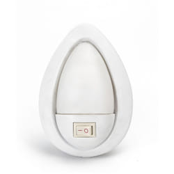 Lampada da notte a Led Goccia da presa 1W Bianco freddo 6500K con interruttore Aigostar