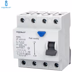 Interruttore differenziale AC 4P 40A 30mA 415V | Aigostar Interruttore differenziale di tipo AC sensibile alle correnti di di ...