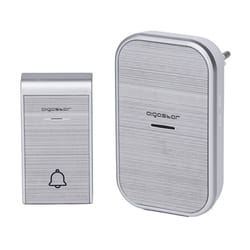 Aigostar - campanello senza fili wireless digitale IP44 porte casa ufficio silver