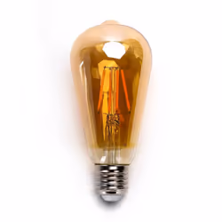 La lampadina a Led Vintage a Filamento con attacco E27, comunemente detto "attacco grande", con forma ST64 4W, corrispondente ...