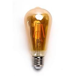 Lampadina Led Vintage a Filamento E27 ST64 6W Bianco caldo 2200K Aigostar