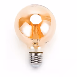 La lampadina a Led Vintage a Filamento con attacco E27, comunemente detto "attacco grande", con forma G80 a globo 4W, corrisp ...