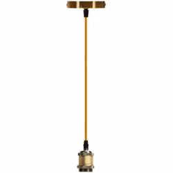 Un portalampada a sospensione vintage è un tipo di apparecchio di illuminazione che riproduce lo stile dei vecchi lampadari a ...