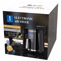 Aigostar 8433325205089 friggitrice Singolo 7 L Indipendente 1900 W Friggitrice ad aria calda Nero