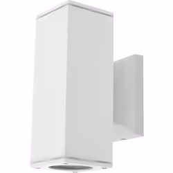 applique doppio fascio luminoso in metallo 230v bianco GU10 IP65 2 luci lampadina non inclusa tensione massima 250 volt strut ...