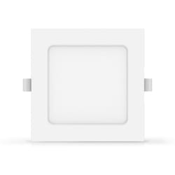 Aigostar - Faretto Led slim da incasso 9W Quadrato Cornice bianca Apertura 100 gradi Bianco neutro 4000K