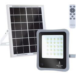 Proiettore led 50W 6400K Aigostar Sensore, Pannello Solare e Telecomando