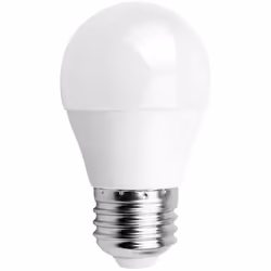 La lampadina a Led con attacco E27, comunemente detto "attacco grande", con forma G45 a sfera 9W, corrispondente ad una tradi ...