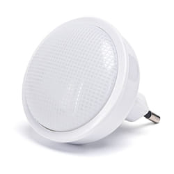 Lampada da notte a Led Rotonda da presa 0,3W con sensore Aigostar
