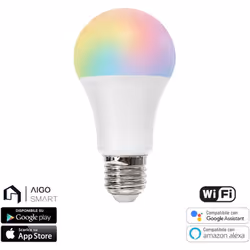 Preparati a trasformare l'illuminazione della tua casa con la lampadina LED smart A60 E27. Con una potenza di 9W e una copert ...