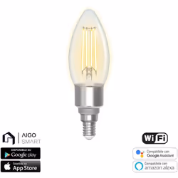 Scopri la rivoluzione nell'illuminazione domestica con la nostra Lampadina LED Smart C35 E14 4,5W! Questa lampadina non è sol ...