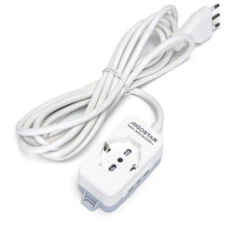 Aigostar - Ciabatta multipresa elettrica 3 posti con cavo da 3m &8211 1Presa Schuko + 2 Bipasso