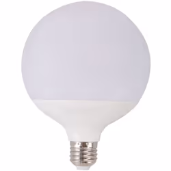 La lampadina a Led con attacco E27, comunemente detto "attacco grande", con forma G120 a globo 20W, corrispondente ad una tra ...