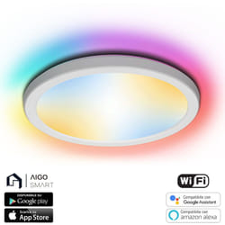 Aigostar - Plafoniera Led Smart 19W WiFi rgb, cct, luce regolabile e dimmerabile