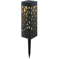 Lampioncino segnapassi Led Tower 0,2W Nero con pannello solare IP44 Bianco caldo 3000K con sensore crepuscolare Aigostar