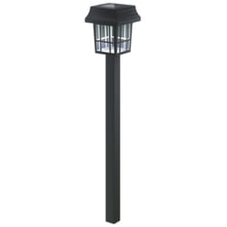 Lampioncino segnapassi Led Cage 0,2W Nero con pannello solare IP44 Bianco freddo 6500K con sensore crepuscolare Aigostar