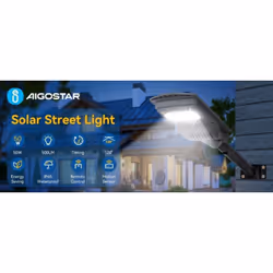 lampione stradale solare 50w con crepuscolare e movimento potenza: 50w temperatura di colore: 6500k flusso luminoso: 500lm di ...