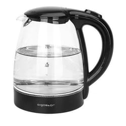 Aigostar 30GOM bollitore elettrico 1,7 L 2200 W Nero, Trasparente