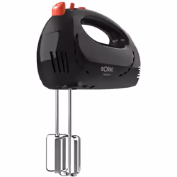Sbattitore da 300 W con 5 velocità, funzione Turbo e design ergonomico. Sbattitore 2 ganci per impastare e 2 fruste da 19 cm  ...