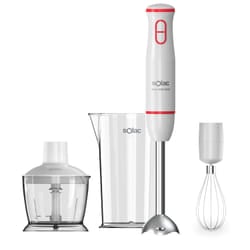 Solac BA5614 Frullatore ad immersione 1000 W Rosso, Trasparente, Bianco