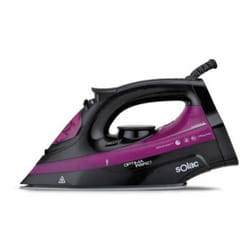 Solac PV2114 Ferro da stiro a secco e a vapore Piastra in Ceramica 2600 W Nero, Viola
