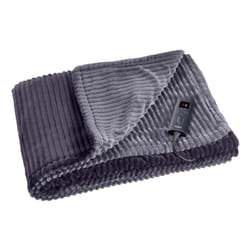 Solac Kaunas+ Coperta elettrica 165 W Grigio Tessuto, Tessuto felpato, Felpato