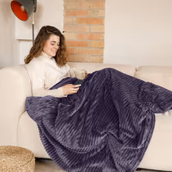 Solac Kaunas+ Coperta elettrica 165 W Grigio Tessuto, Tessuto felpato, Felpato - Vista aggiuntiva 5