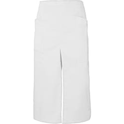 Grembiule lungo con apertura e tasche unisex adulto, bianco, Taglia unica - Velilla
