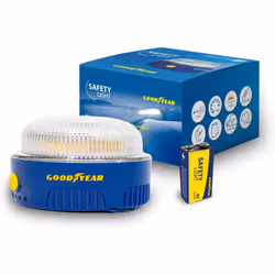 Goodyear Signal v16, Luce direzionale, LED, Nero, Giallo, Modalità lampeggio, Luce fissa, Ambra, Batteria
