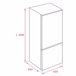 Teka NFL 342 C WH Libera installazione 310 L E Bianco - Vista aggiuntiva 4