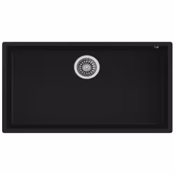 Teka Square 72.40 TG, Lavello ad incasso, Rettangolare, Nero, 1 ciotole, Rettangolare, 720 x 400 mm