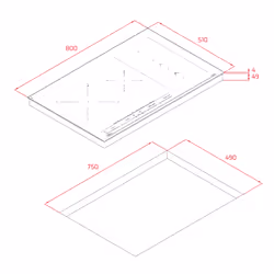 Teka IZS 86630 MST Nero Da incasso 80 cm Piano cottura a induzione 4 Fornello(i) - Vista aggiuntiva 8