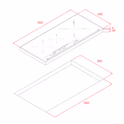 Teka IZC 93320 MST Nero Da incasso 90 cm Piano cottura a induzione 3 Fornello(i) - Vista aggiuntiva 8